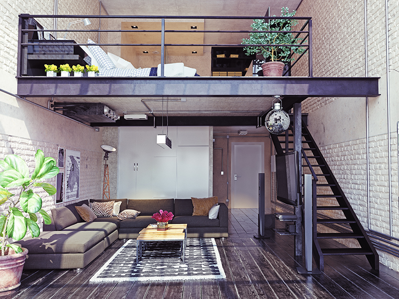 modern loft interior design